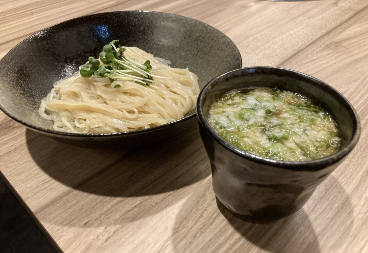 あおさのとろっとつけ麵風冷麵
